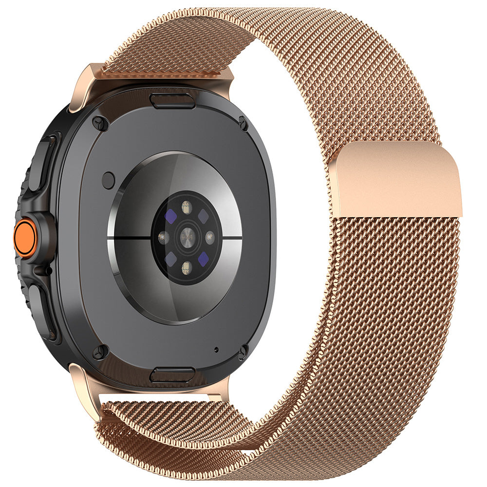Techsuit W009 -ranneke Samsung Galaxy Watch8 / Watch8 Classic Series -sarjaan, Kultainen Vaaleanpunainen