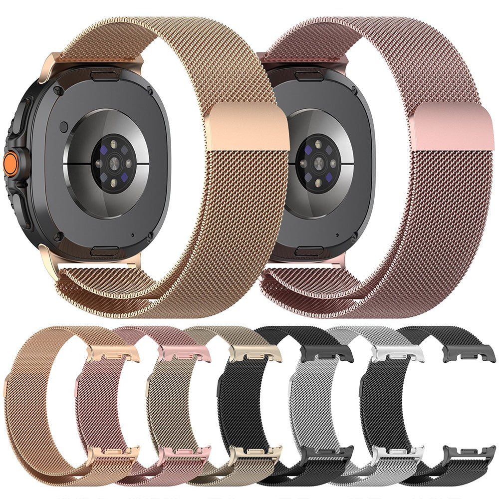 Techsuit W009 -ranneke Samsung Galaxy Watch8 / Watch8 Classic Series -sarjaan, Kultainen Vaaleanpunainen