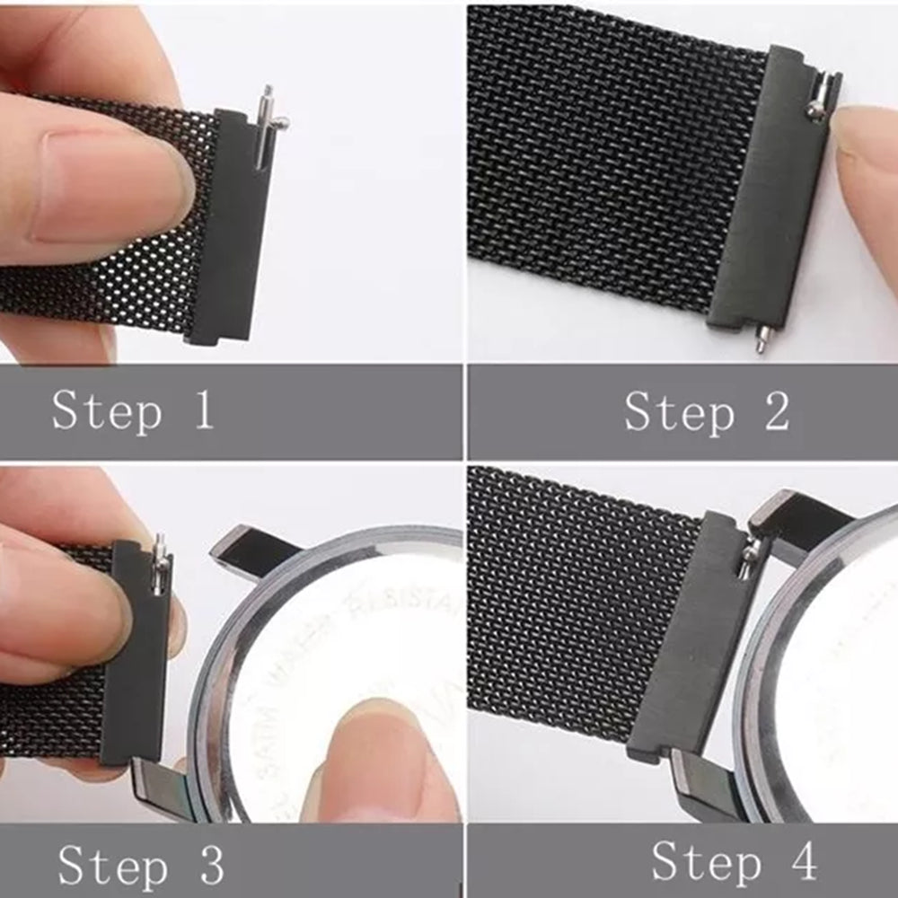 Techsuit W009 Strap for Samsung Galaxy Watch / Huawei Watch Series, 22mm, Black