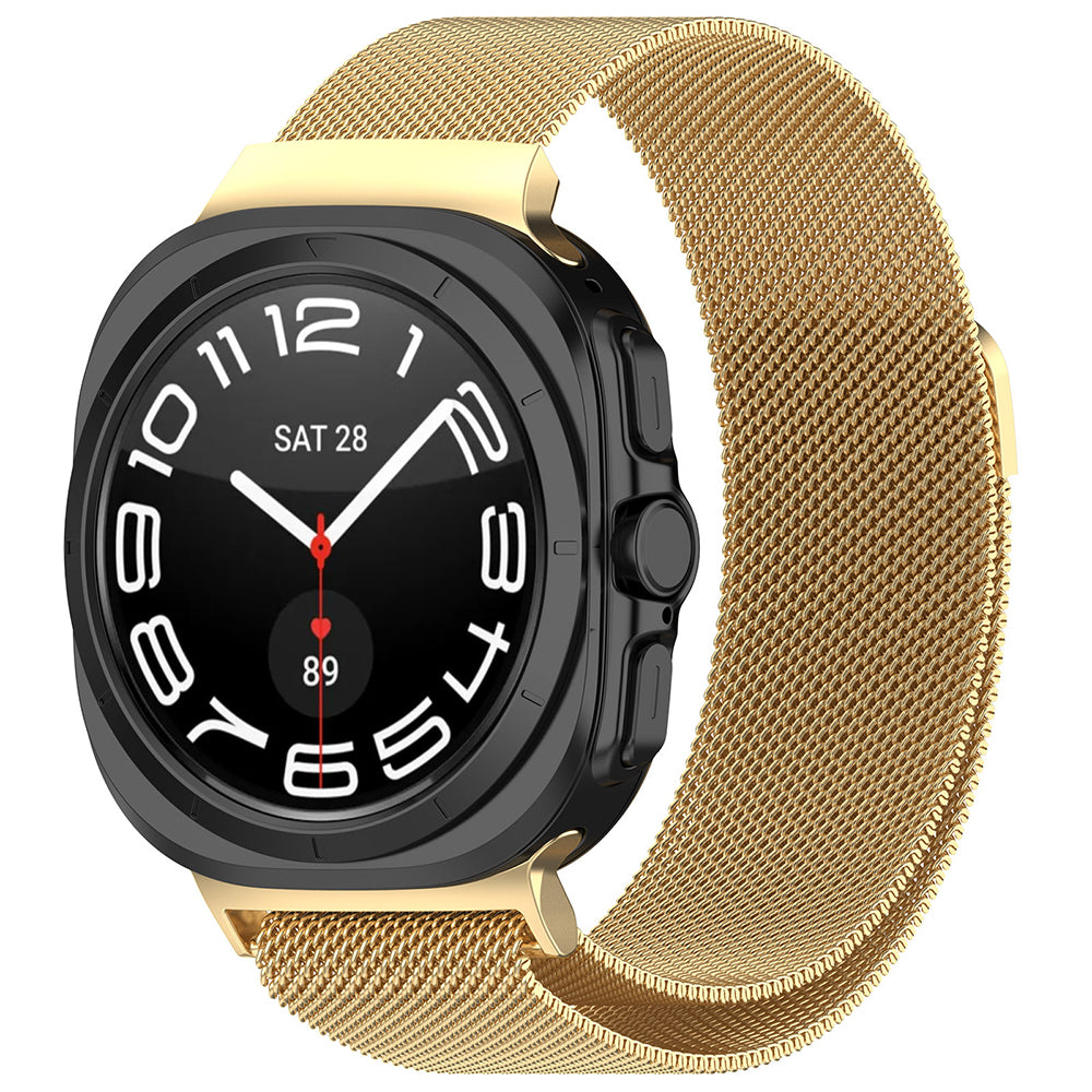 Techsuit W009 -ranneke Samsung Galaxy Watch Ultra -kelloon, Kultainen