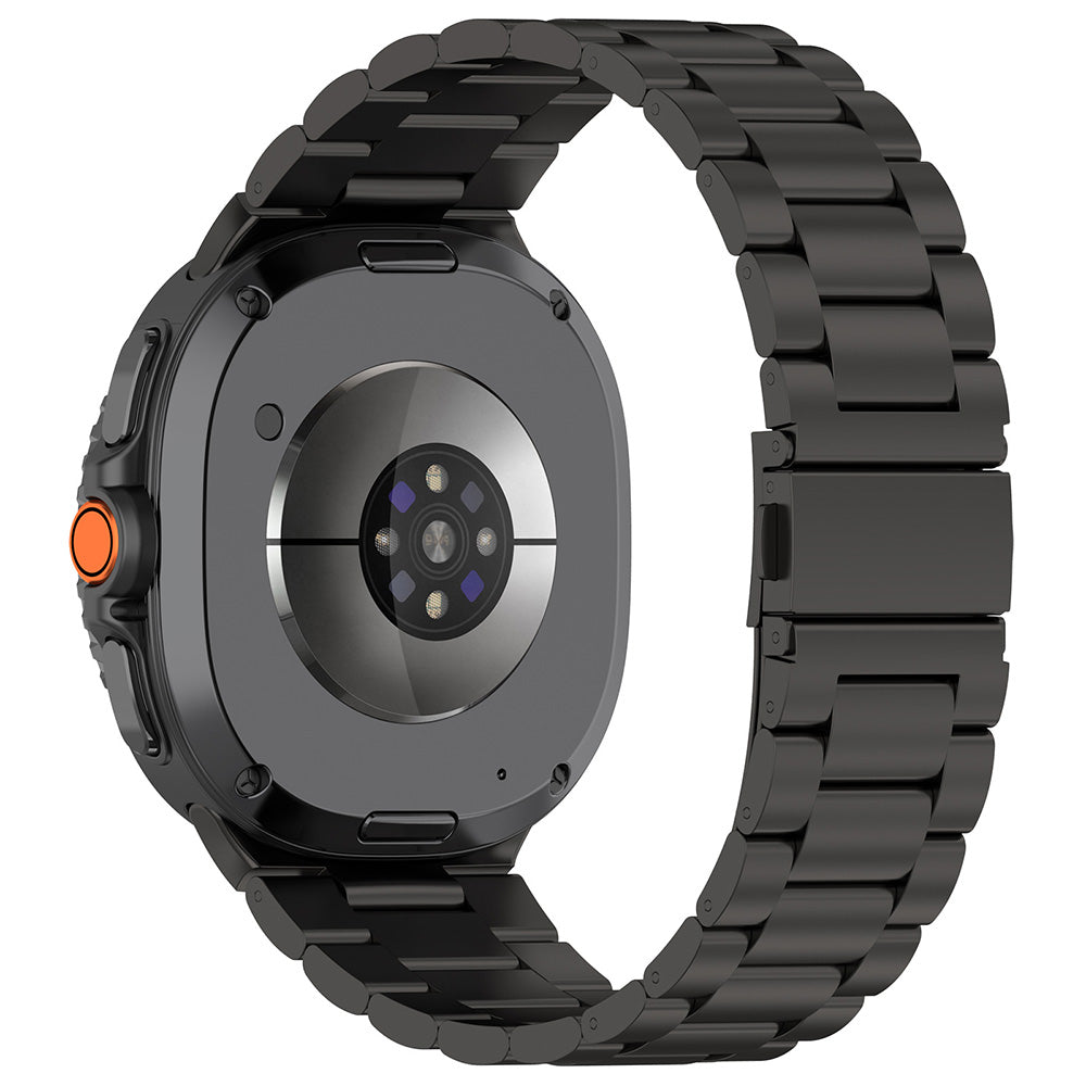 Techsuit W010 -ranneke Samsung Galaxy Watch8 / Watch8 Classic Series -kelloille, Musta