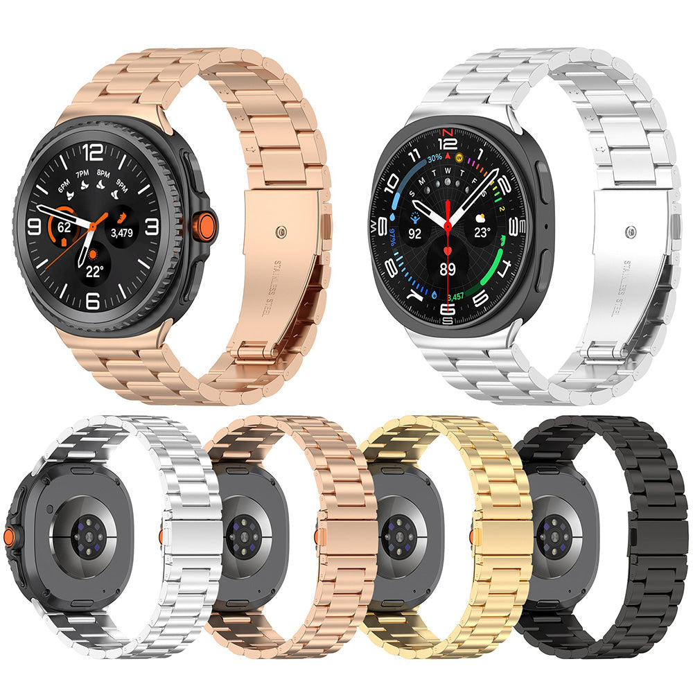 Techsuit W010 -ranneke Samsung Galaxy Watch8 / Watch8 Classic Series -kelloille, Musta