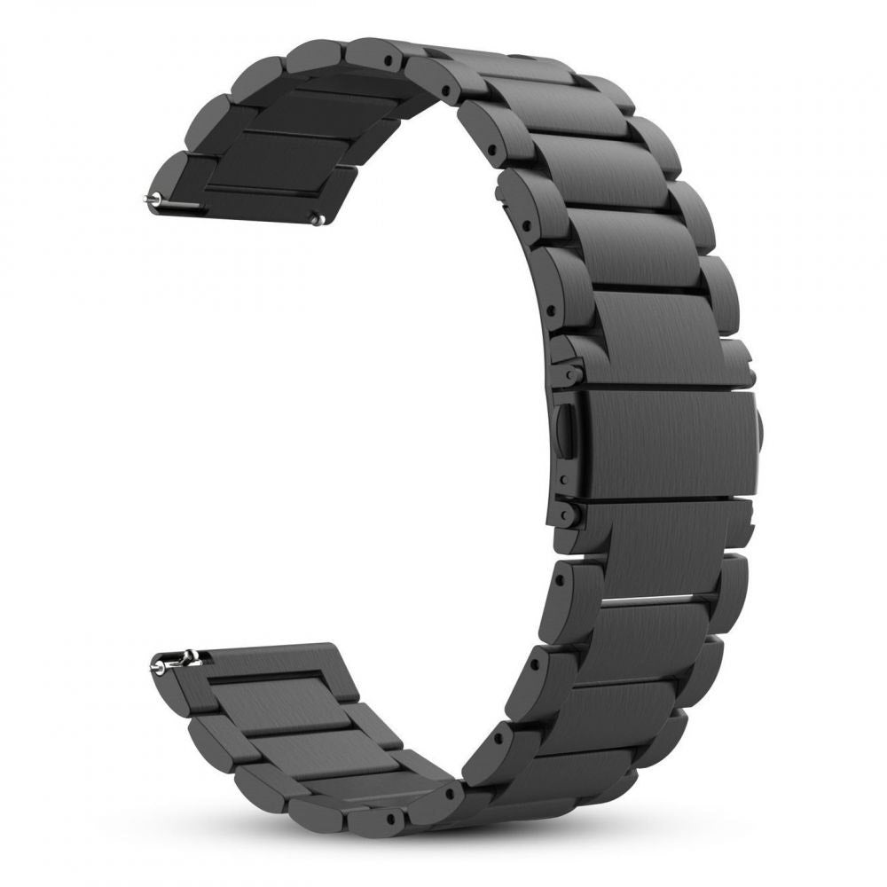 Techsuit W010 -ranneke Samsung Galaxy Watch / Huawei Watch Series, 20mm, Musta