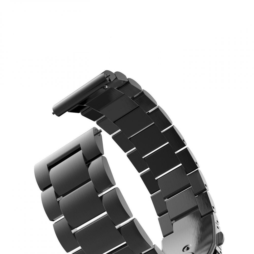 Techsuit W010 -ranneke Samsung Galaxy Watch / Huawei Watch Series, 20mm, Musta