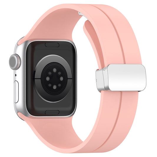 Techsuit W011 -ranneke Apple Watch 41mm / 40mm / 38mm -sarjoille, vaaleanpunainen