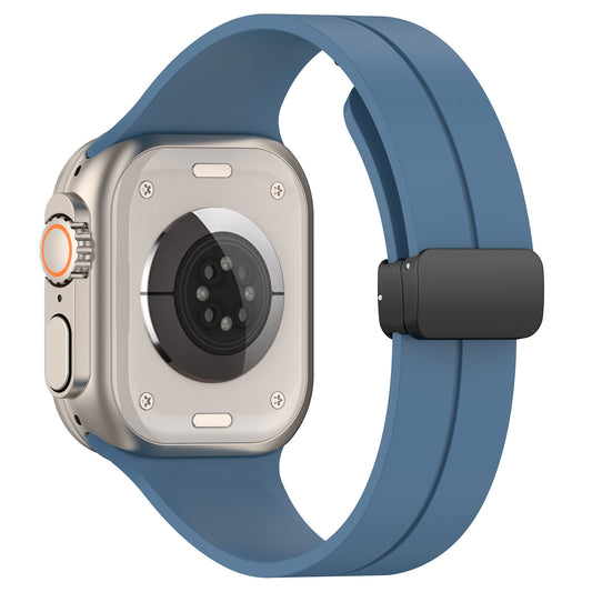 Techsuit W011 -ranneke Apple Watch 42mm / 41mm / 40mm / 38mm -sarjoille, Sininen