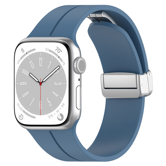 Techsuit W011 -ranneke Apple Watch 42mm / 41mm / 40mm / 38mm -sarjoille, Sininen