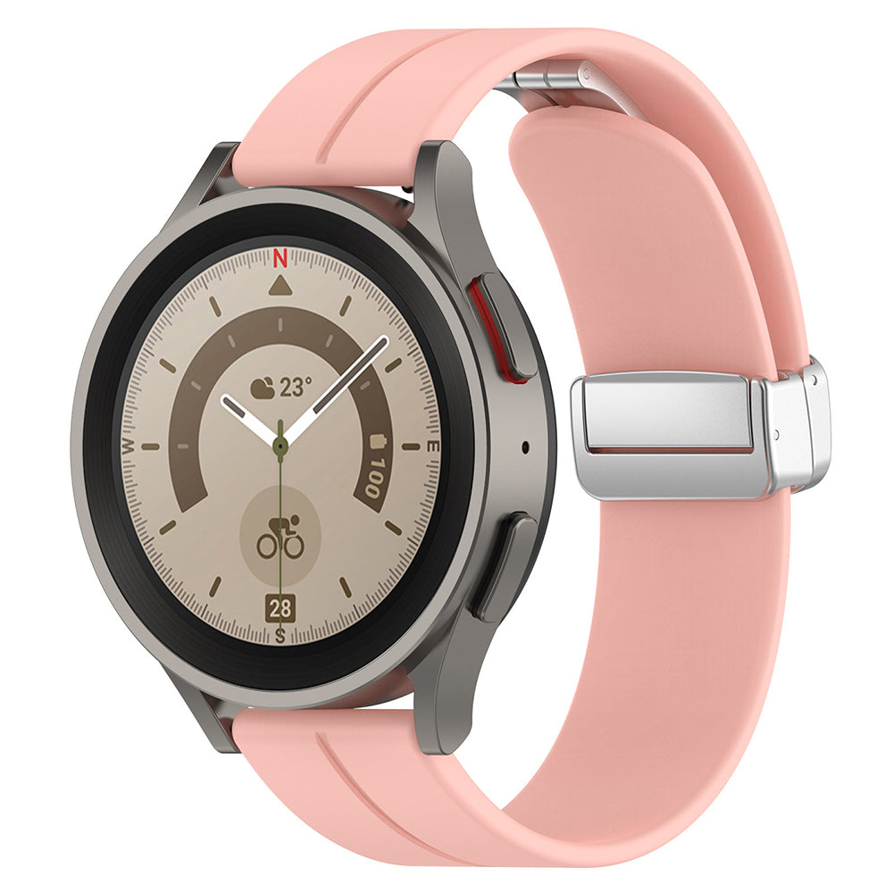 Techsuit W011 -ranneke Huawei Watch / Xiaomi Watch Series, 22mm, Vaaleanpunainen