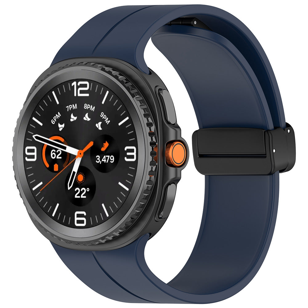 Techsuit W011 ranneke Samsung Galaxy Watch8 / Watch8 Classic -sarjaan, laivastonsininen