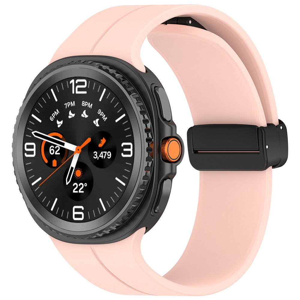 Techsuit W011 ranneke Samsung Galaxy Watch8 / Watch8 Classic -sarjaan, vaaleanpunainen
