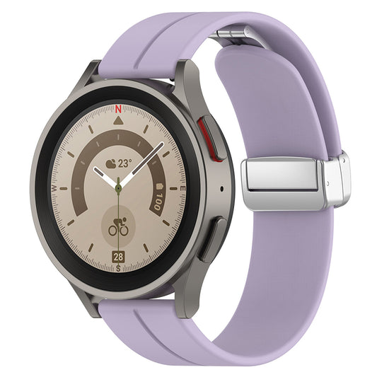 Techsuit W011 -ranneke Samsung Galaxy Watchille / Huawei Watch -sarjalle, 20mm, Violetti