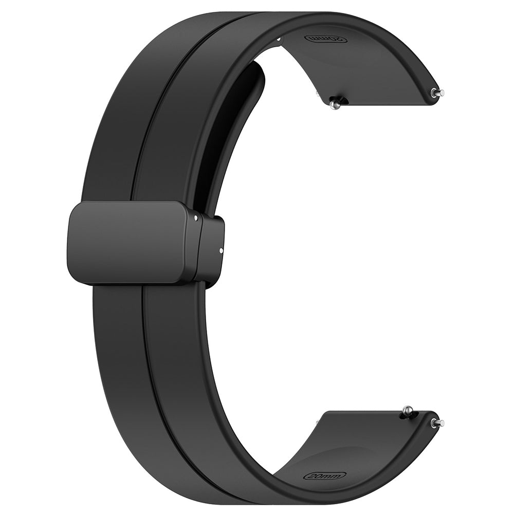 Techsuit W011 -ranneke Samsung Galaxy Watch / Huawei Watch Series, 20mm, Musta