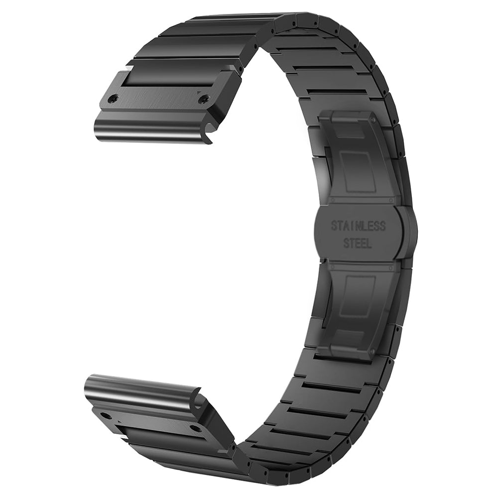 Techsuit W012 -ranneke Garmin Watch Fenix Series -kelloille, 26mm, Musta