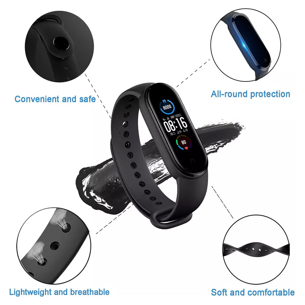 Techsuit W013 -ranneke Xiaomi Band / Amazfit Band Series, Punainen