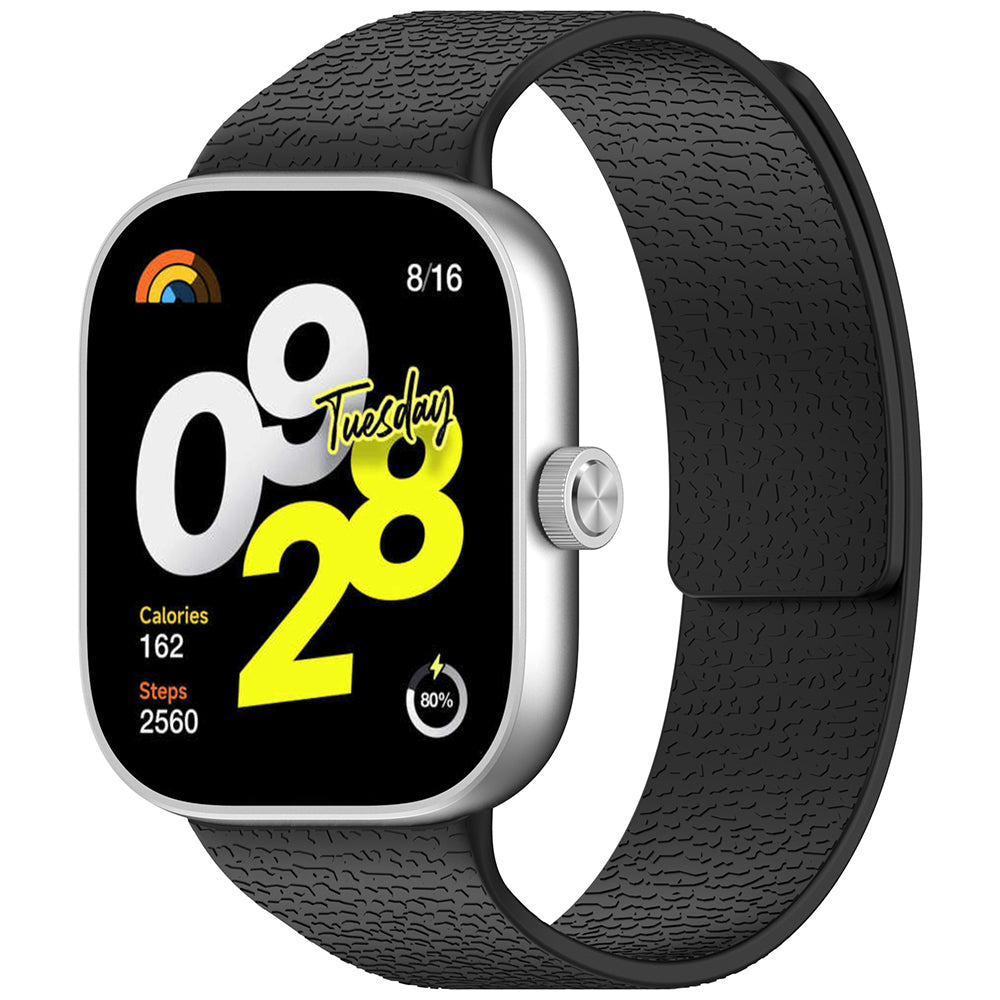 Techsuit W016 -ranneke Xiaomi Smart Band / Watch Series -sarjaan, Musta