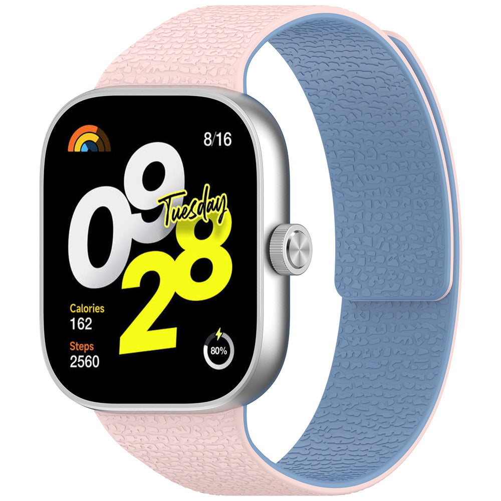 Techsuit W016 -ranneke Xiaomi Smart Band / Watch Series, Sinipunainen
