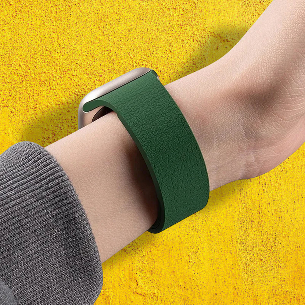 Techsuit W016 -ranneke Xiaomi Smart Band / Watch Series, Sinipunainen
