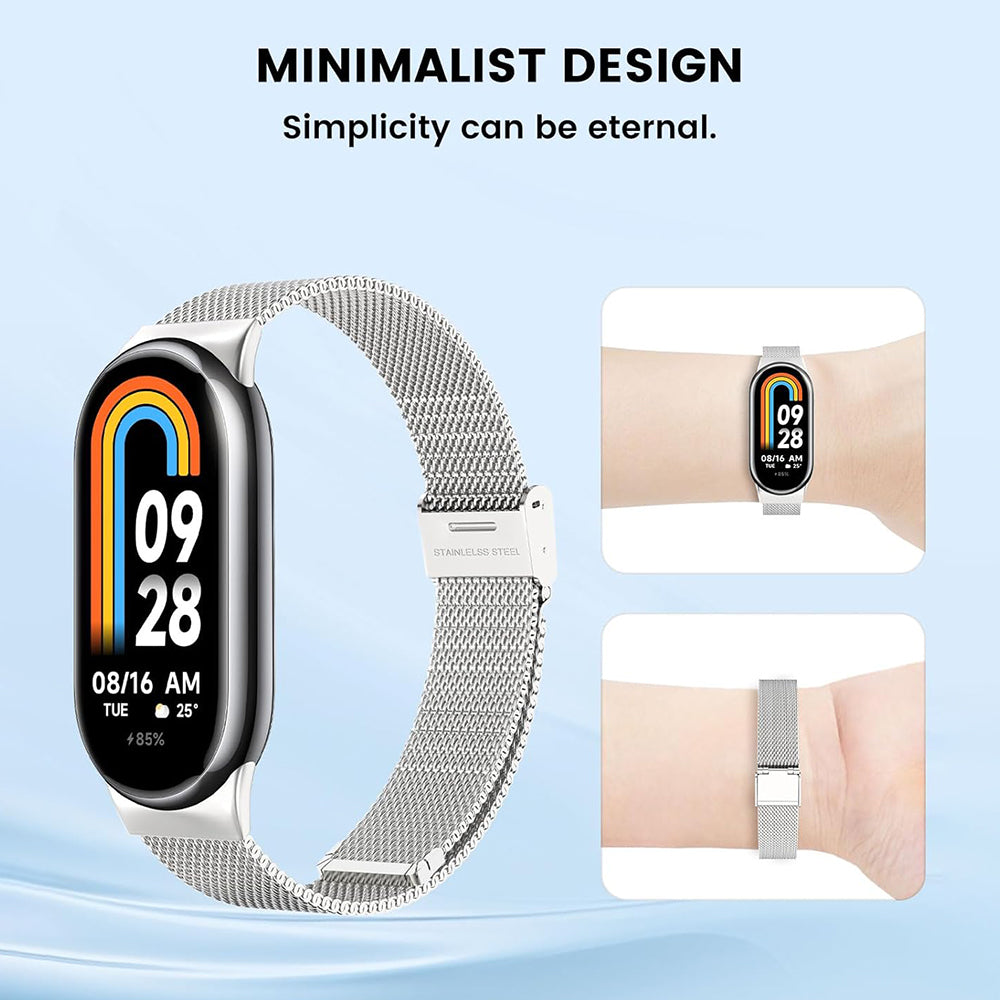 Techsuit W022 -ranneke Xiaomi Smart Band 9 / 8, 15mm, Kultainen
