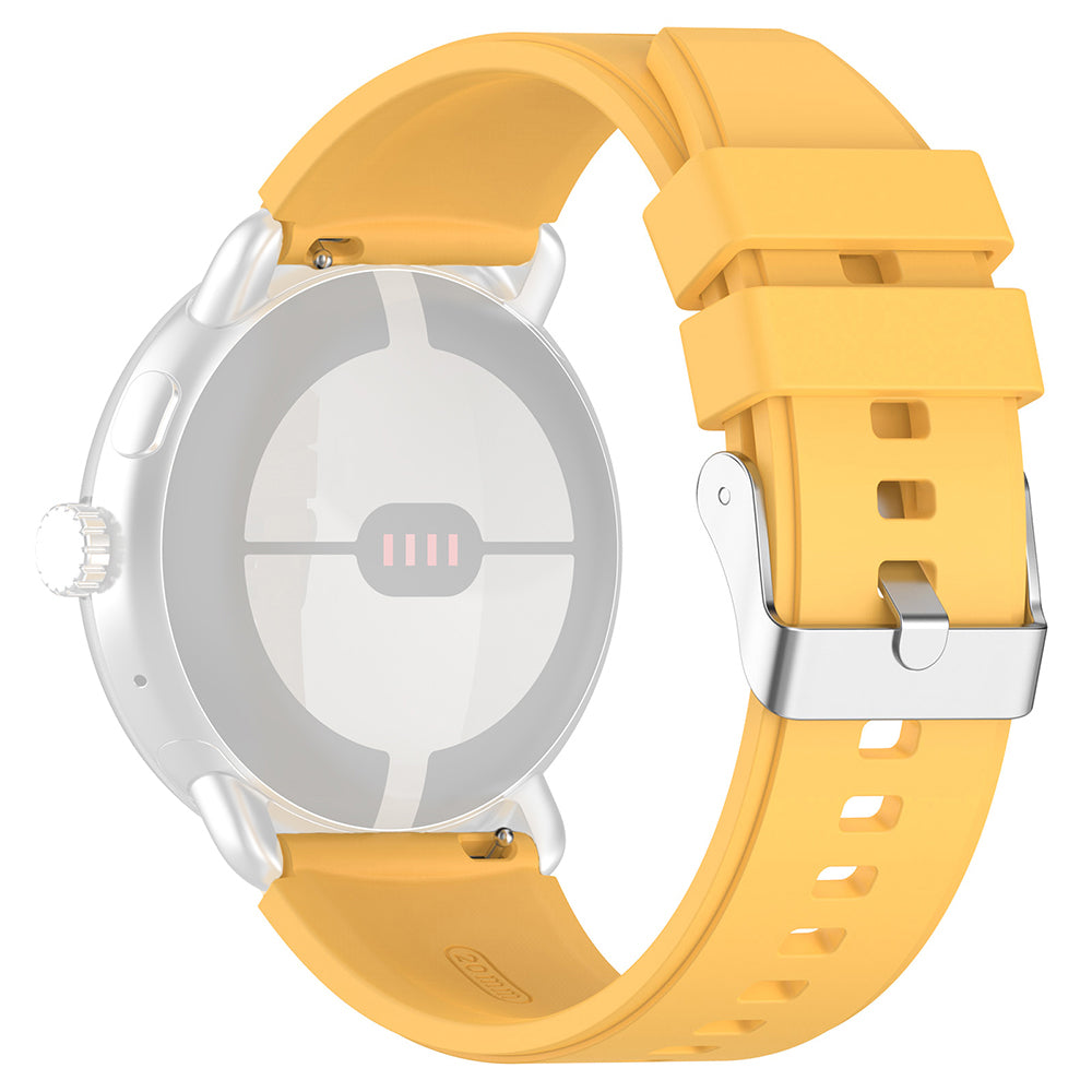 Techsuit W026 -ranneke Huawei Watch / Xiaomi Watch Series, 22mm, Keltainen