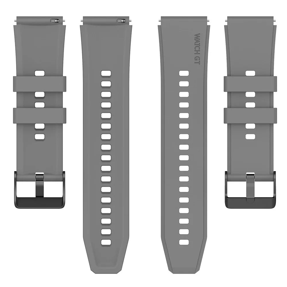 Techsuit W026 -ranneke Samsung Galaxy Watch / Huawei Watch Series, 20mm, Harmaa