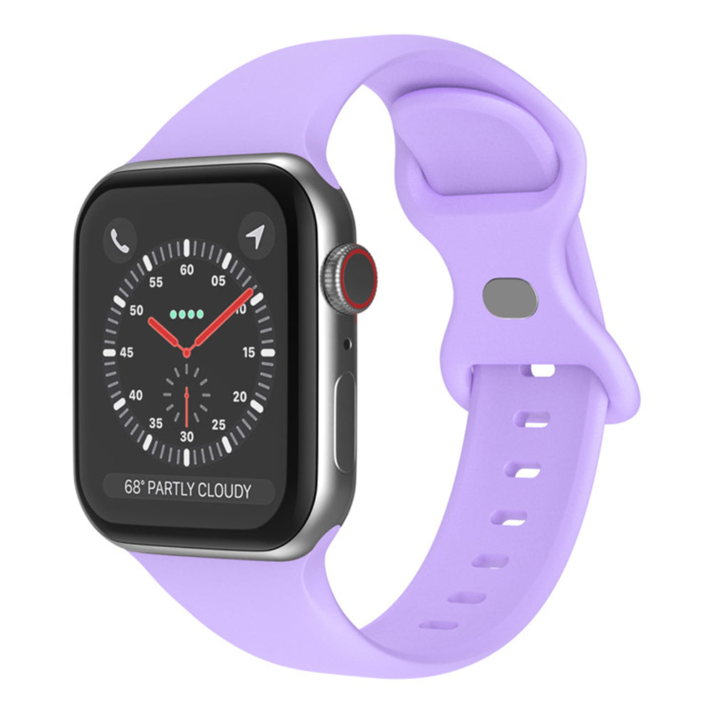 Techsuit W031 -ranneke Apple Watch 49mm / 46mm / 45mm / 44mm / 42mm -sarjoille, Violetti