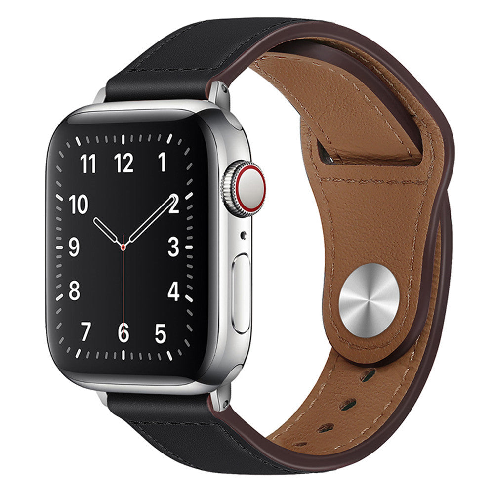 Techsuit W033 -ranneke Apple Watch 42mm / 41mm / 40mm / 38mm -sarjalle, Musta