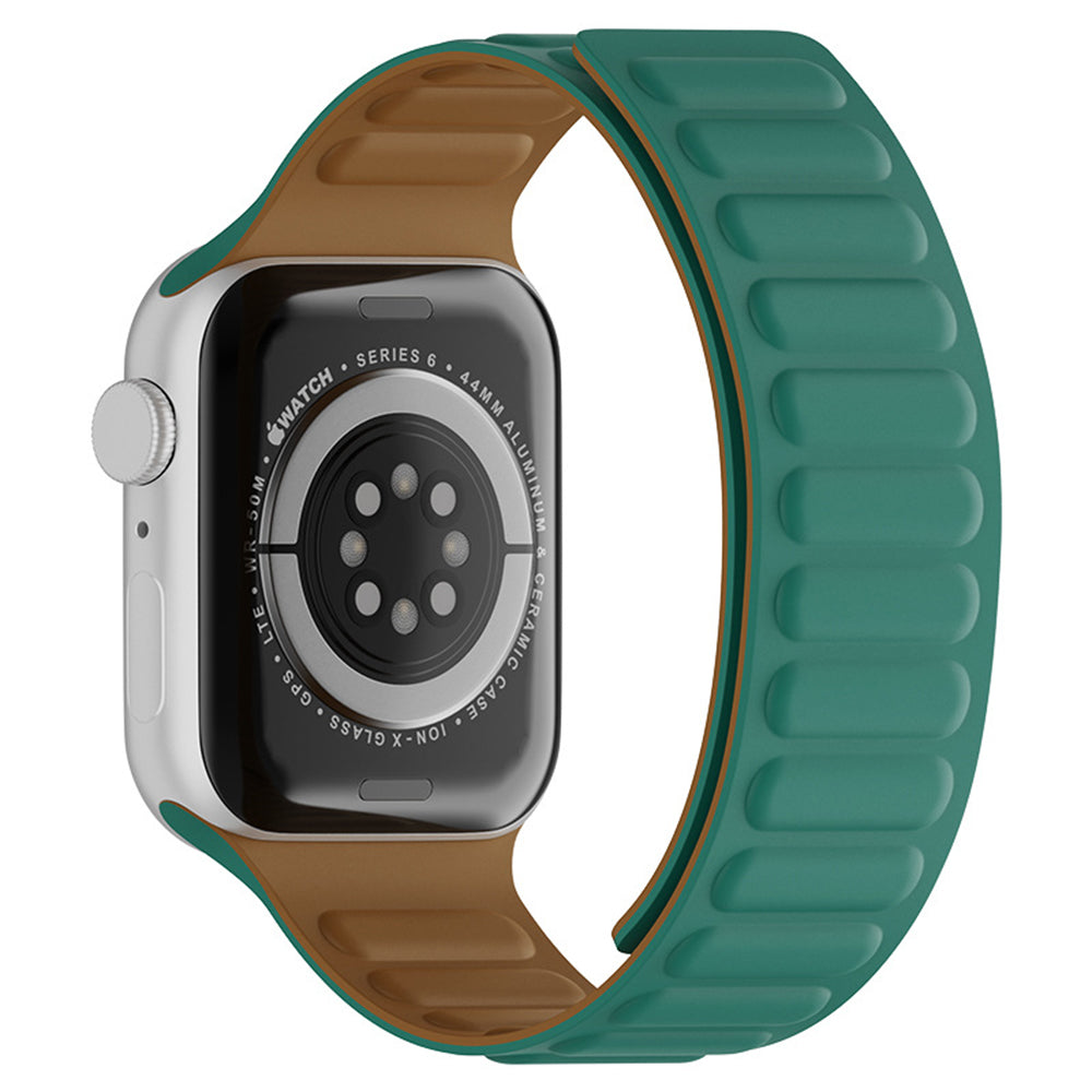 Techsuit W035 -ranneke Apple Watch 49mm / 46mm / 45mm / 44mm / 42mm -sarjoille, Turkoosi