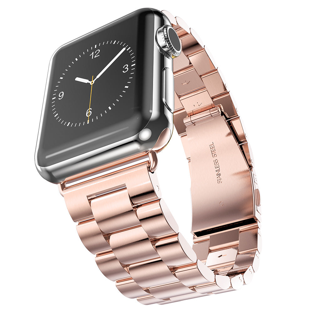 Techsuit W036 -ranneke Apple Watch 49mm / 46mm / 45mm / 44mm / 42mm -sarjalle, Pinkki
