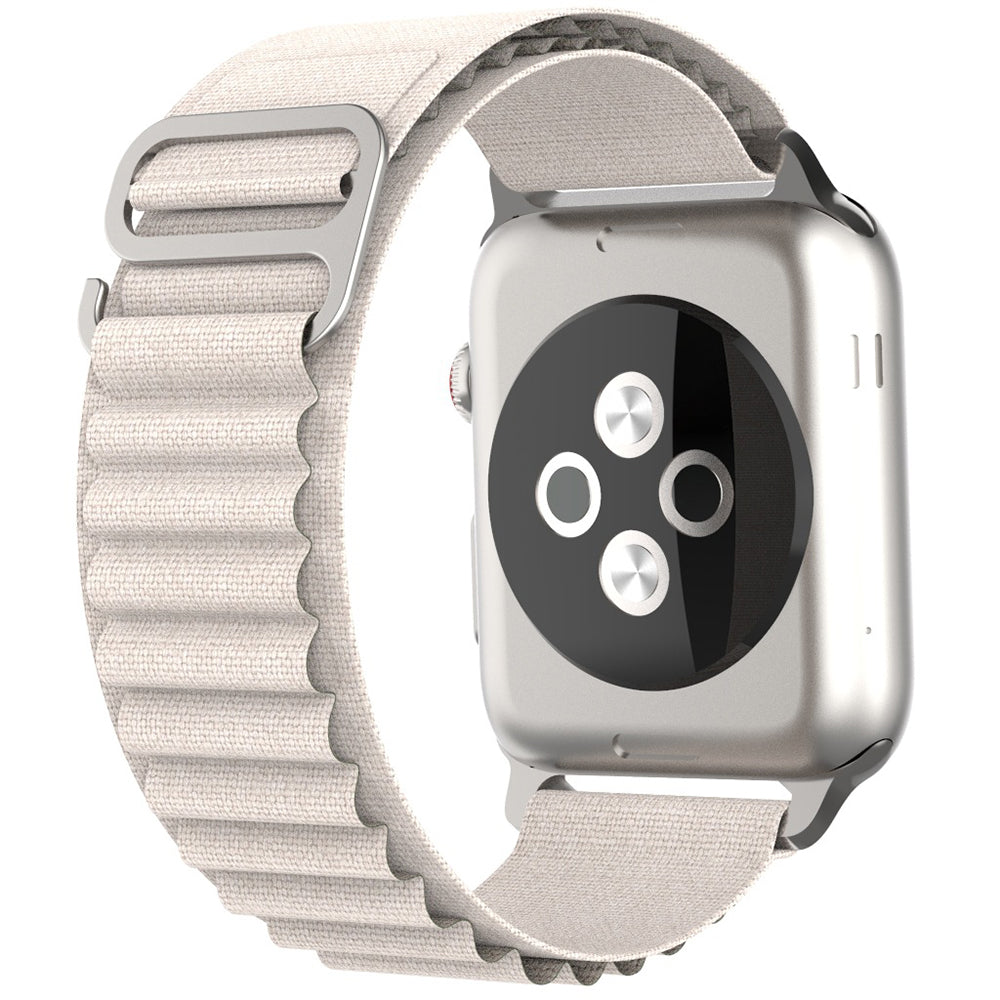 Techsuit W037 -ranneke Apple Watch 42mm / 41mm / 40mm / 38mm -sarjoille, Valkoinen