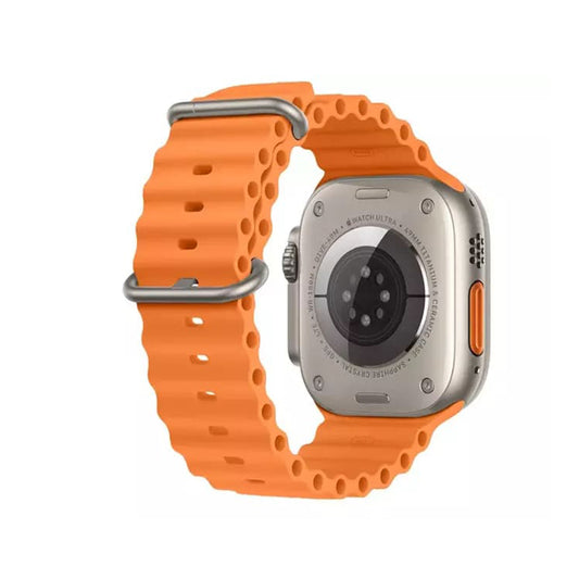 Techsuit W038 -ranneke Apple Watch 49mm / 46mm / 45mm / 44mm / 42mm -sarjoille, oranssi