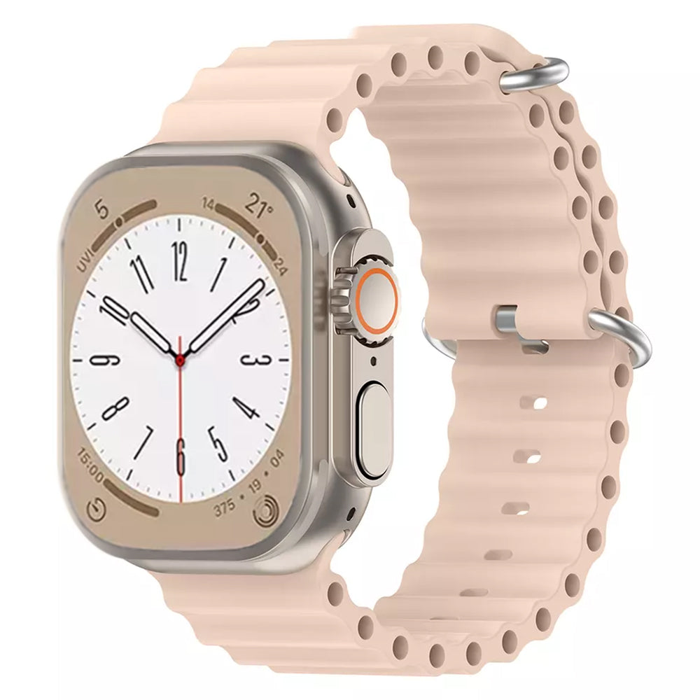 Techsuit W038 -ranneke Apple Watch 42mm / 41mm / 40mm / 38mm -sarjalle, Pinkki