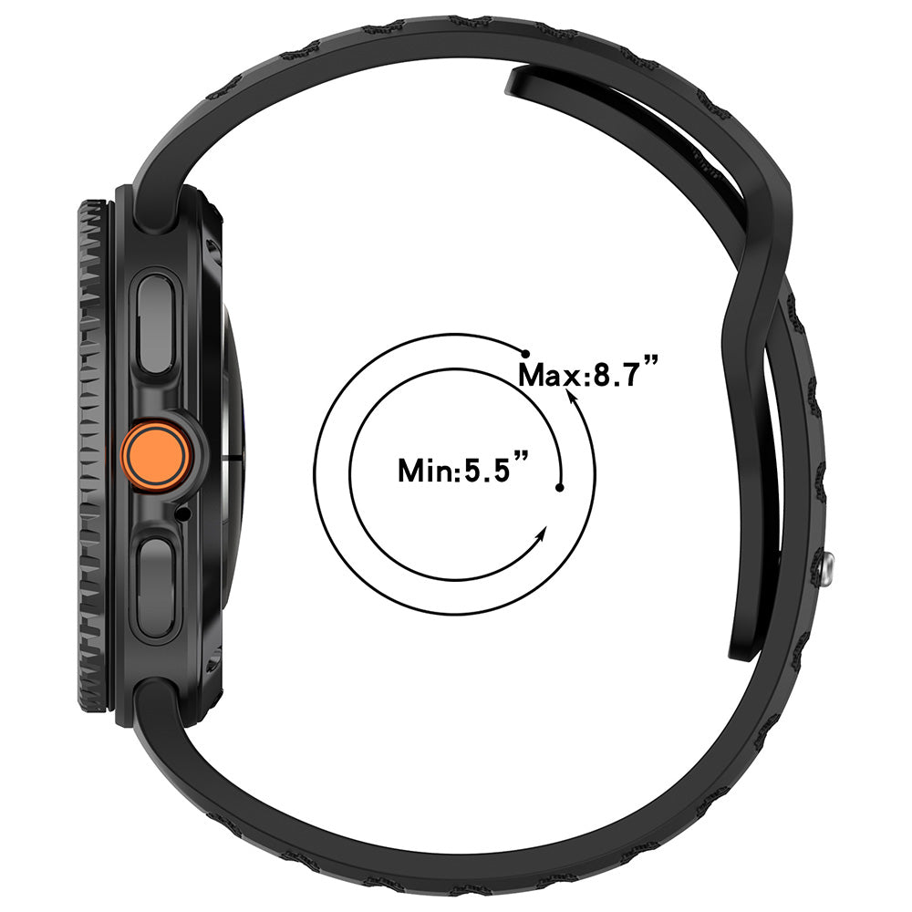 Techsuit W050 Strap for Samsung Galaxy Watch 8 Classic / Watch8 44mm / Watch 8 40mm, Burgundy