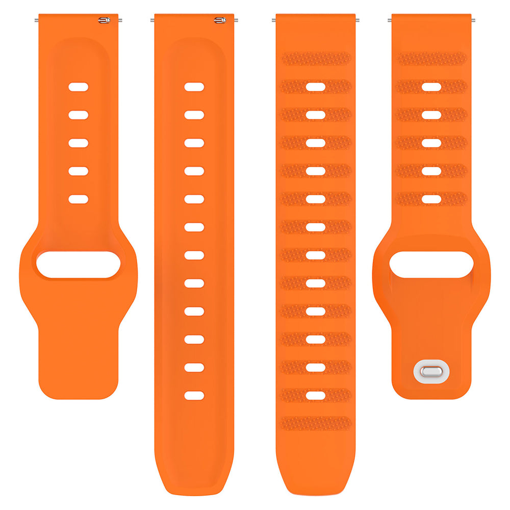 Techsuit W050 -ranneke Samsung Galaxy Watch / Huawei Watch Series, 20mm, Oranssi