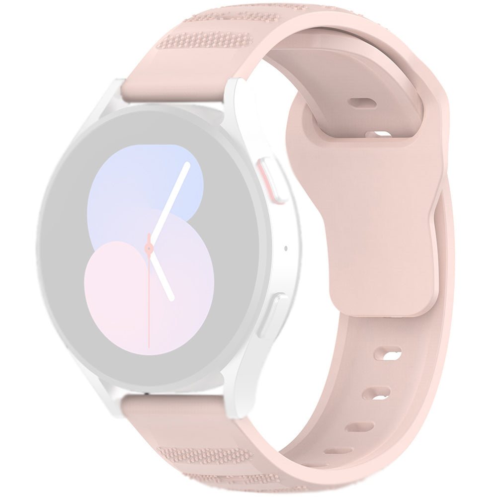 Techsuit W050 -ranneke Samsung Galaxy Watch / Huawei Watch Series, 20mm, Vaaleanpunainen