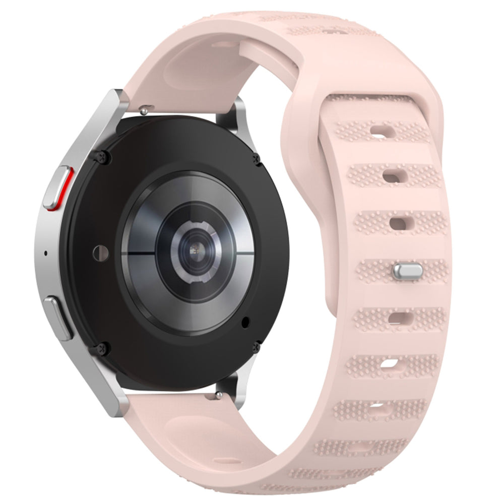 Techsuit W050 -ranneke Samsung Galaxy Watch / Huawei Watch Series, 20mm, Vaaleanpunainen