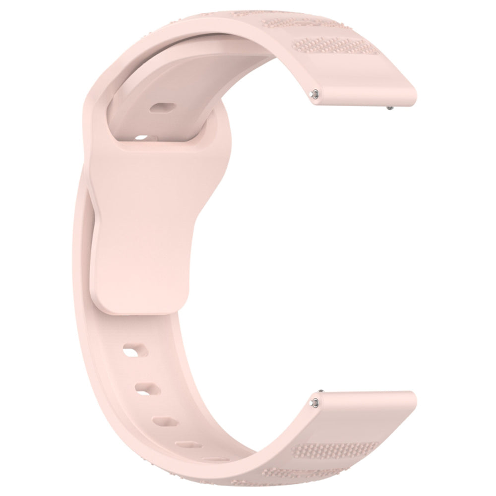 Techsuit W050 -ranneke Samsung Galaxy Watch / Huawei Watch Series, 20mm, Vaaleanpunainen