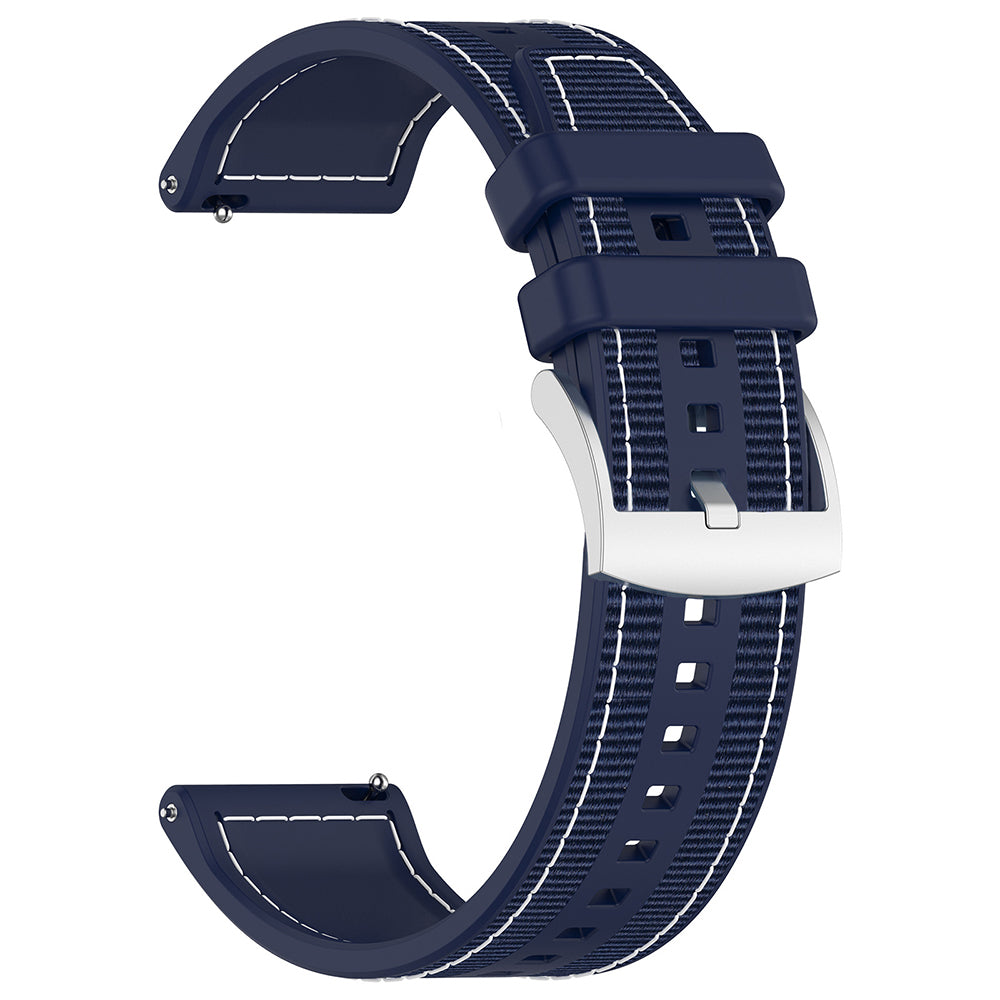 Techsuit W051 -ranneke Huawei Watch / Xiaomi Watch Series, 22mm, Tummansininen