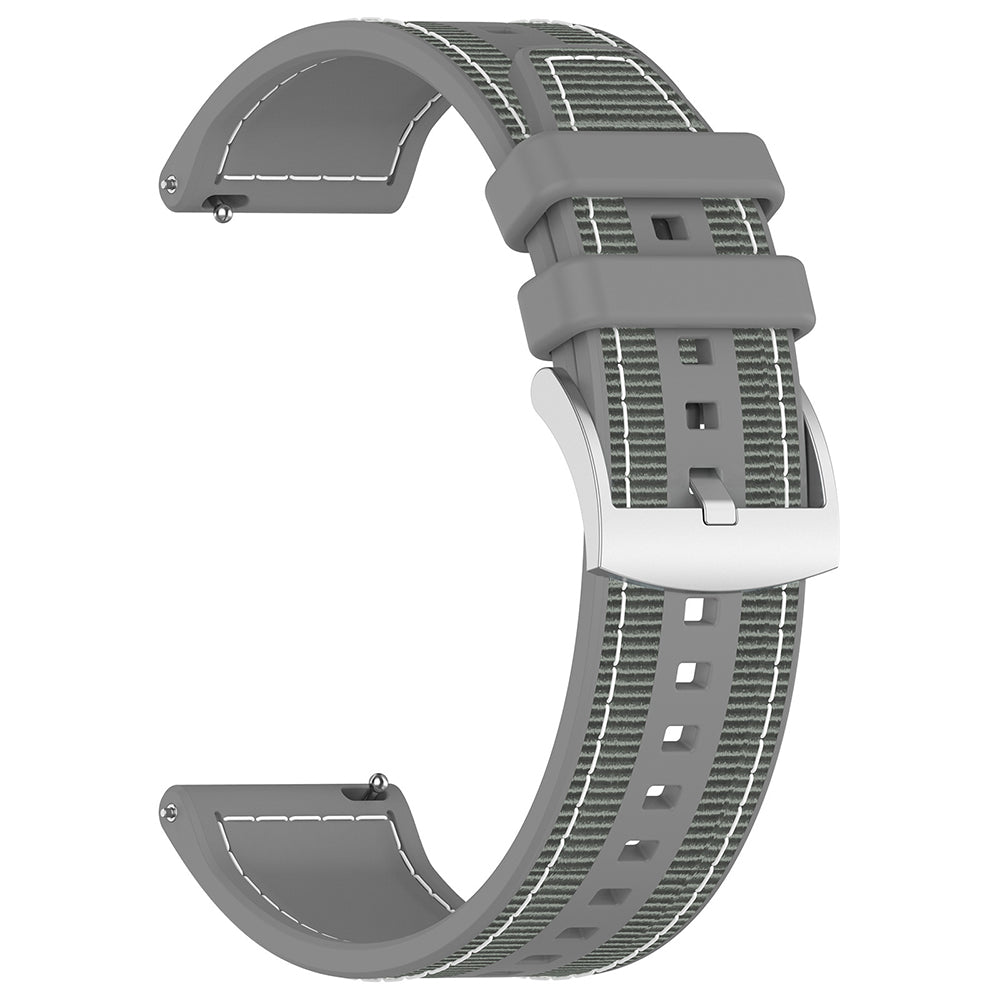 Techsuit W051 -ranneke Huawei Watch / Xiaomi Watch Series, 22mm, Harmaa