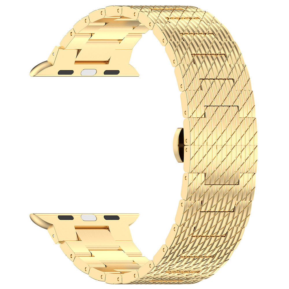Techsuit W052 -ranneke Apple Watch 42mm / 41mm / 40mm / 38mm -sarjalle, Kultainen