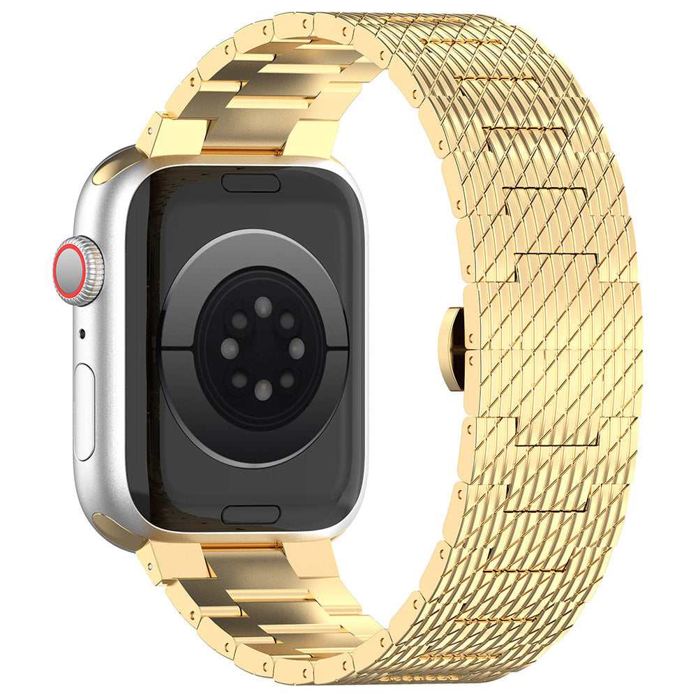 Techsuit W052 -ranneke Apple Watch 42mm / 41mm / 40mm / 38mm -sarjalle, Kultainen