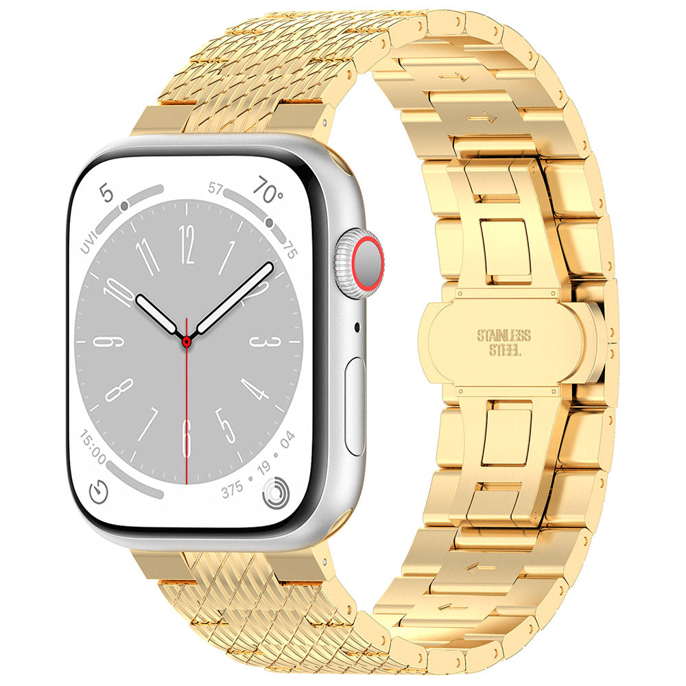 Techsuit W052 -ranneke Apple Watch 42mm / 41mm / 40mm / 38mm -sarjalle, Kultainen