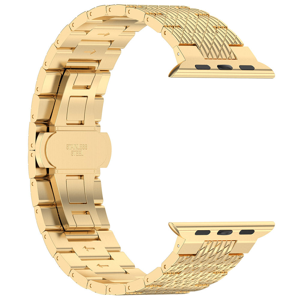 Techsuit W052 -ranneke Apple Watch 42mm / 41mm / 40mm / 38mm -sarjalle, Kultainen