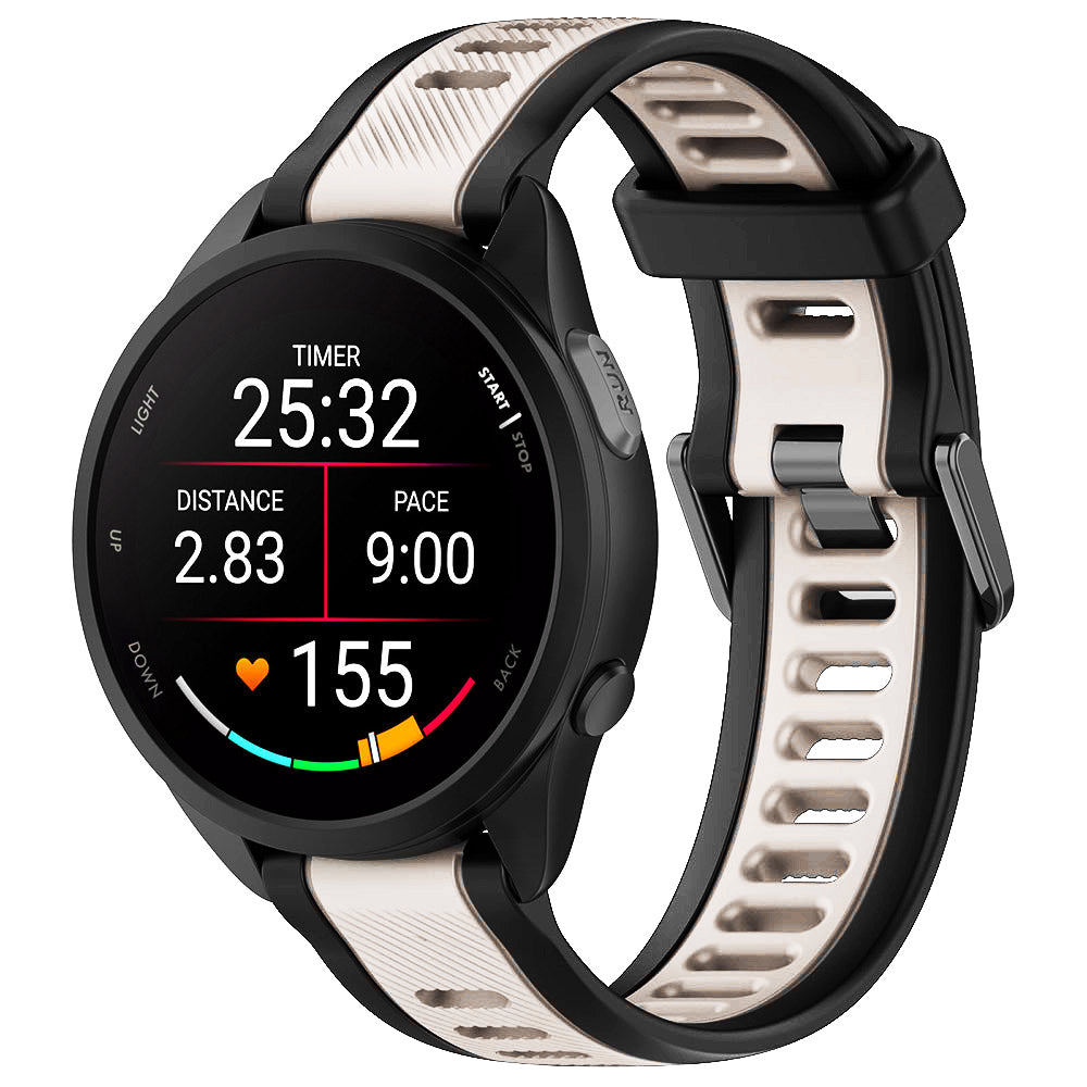 Techsuit W053 -ranneke Huawei Watch / Garmin Watch -sarjoille, 18mm, Beige