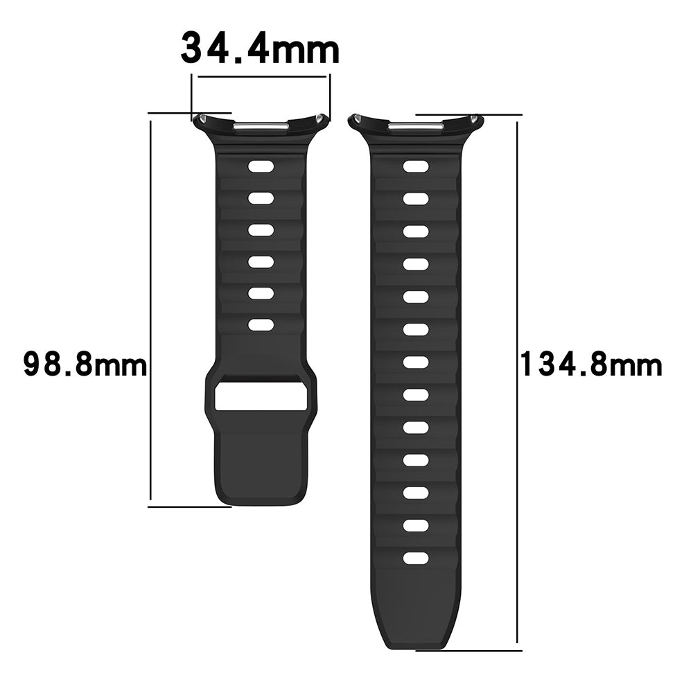 Techsuit W055 -ranneke Samsung Galaxy Watch Ultra -kelloon, laivastonsininen