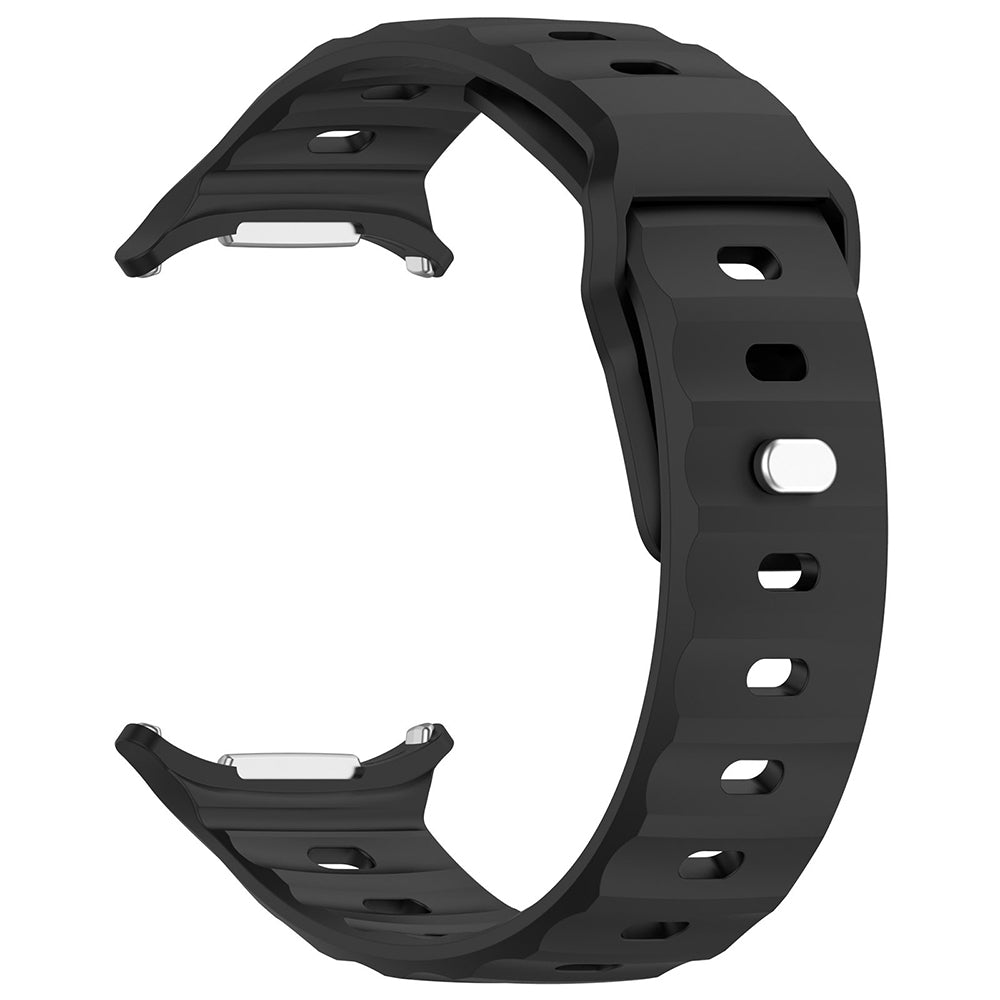 Techsuit W055 -ranneke Samsung Galaxy Watch Ultra -kelloon, Musta
