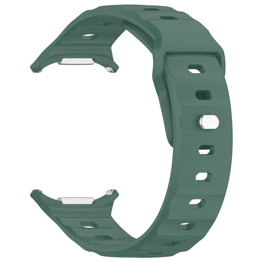 Techsuit W055 -ranneke Samsung Galaxy Watch Ultra -kelloon, Tummanvihreä