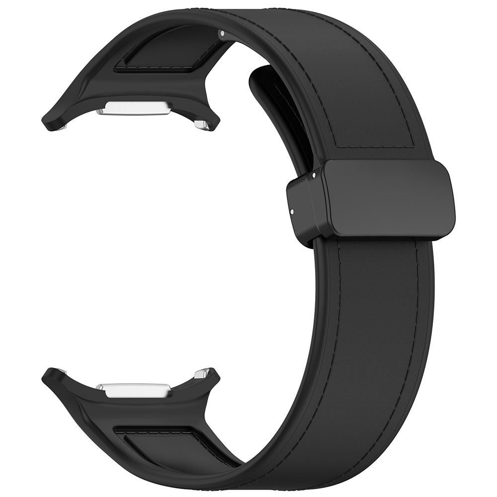 Techsuit W056 -ranneke Samsung Galaxy Watch Ultra -kelloon, Musta