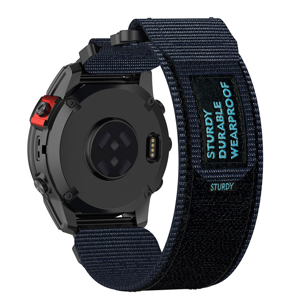Techsuit W057 -ranneke Garmin Instinct / Approach / Fenix -kellomallistolle, 20mm, laivastonsininen