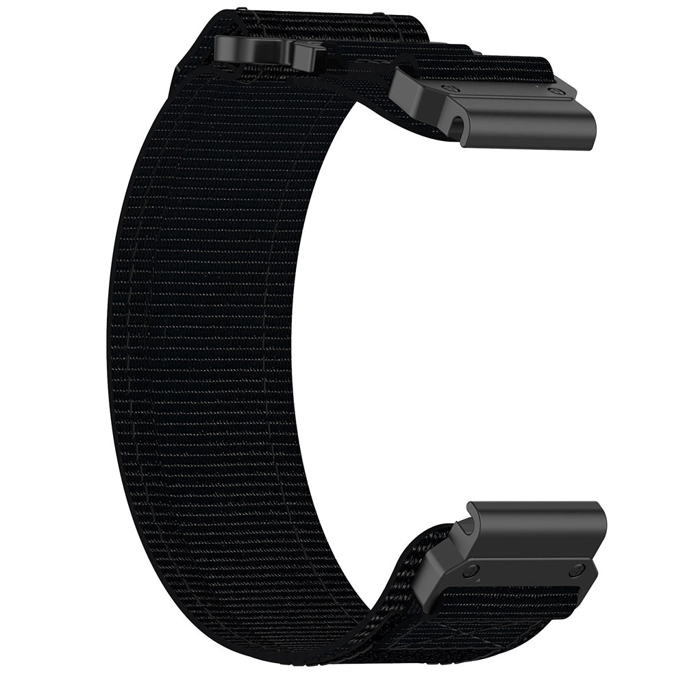 Techsuit W057 -ranneke Garmin Watch Fenix / Forerunner -sarjoille, 22mm, Musta