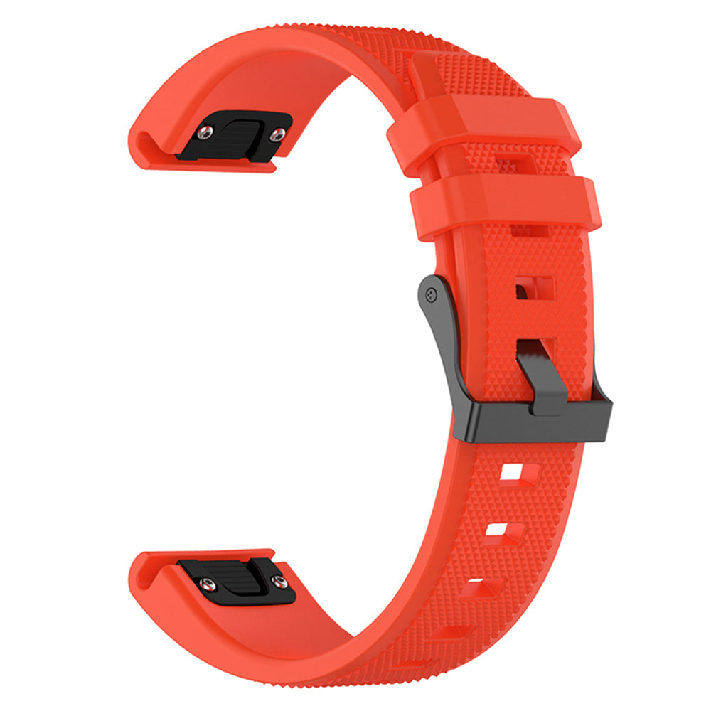 Techsuit W058 -ranneke Garmin Instinct / Approach / Fenix -kellomallistolle, 20mm, oranssi